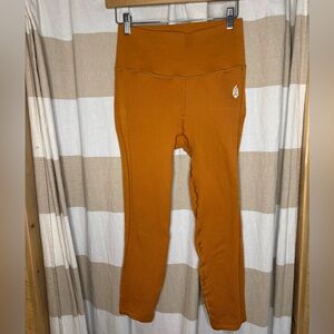 FP Movement by Free People Girls Rust Orange Textured Leggings